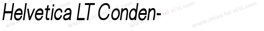 Helvetica LT Conden字体转换